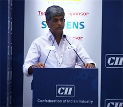 Mr Jayant Davar, Co-Chairman & MD, Sandhar Technologies Ltd at the inaugural session of the Manufacturing Innovation Conclave 2014